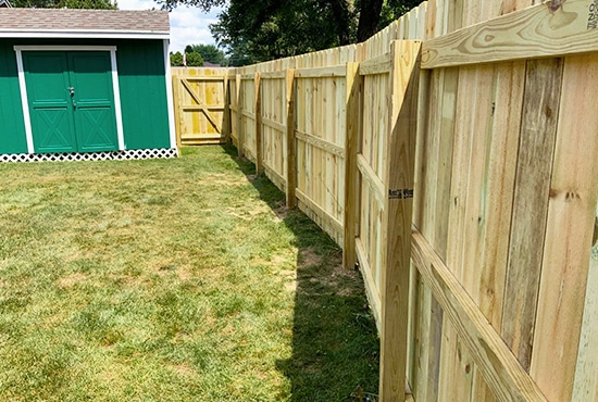 After Backyard Privacy Fence